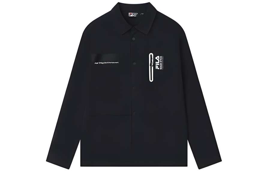 FILA Shirts Men's Jet Black Moderate
