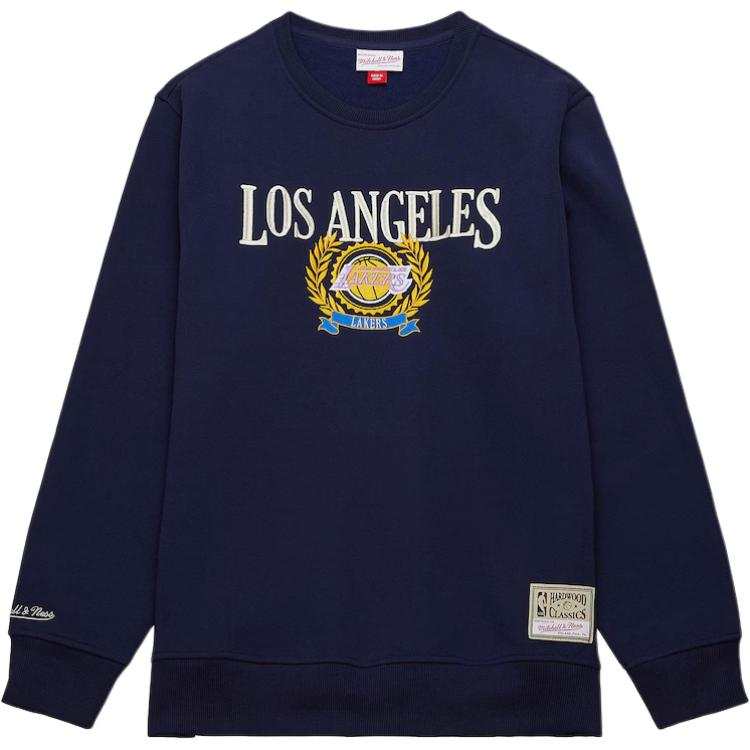 Mitchell Ness Los Angeles Lakers Hardwood Sweatshirt Men's Marine Blue