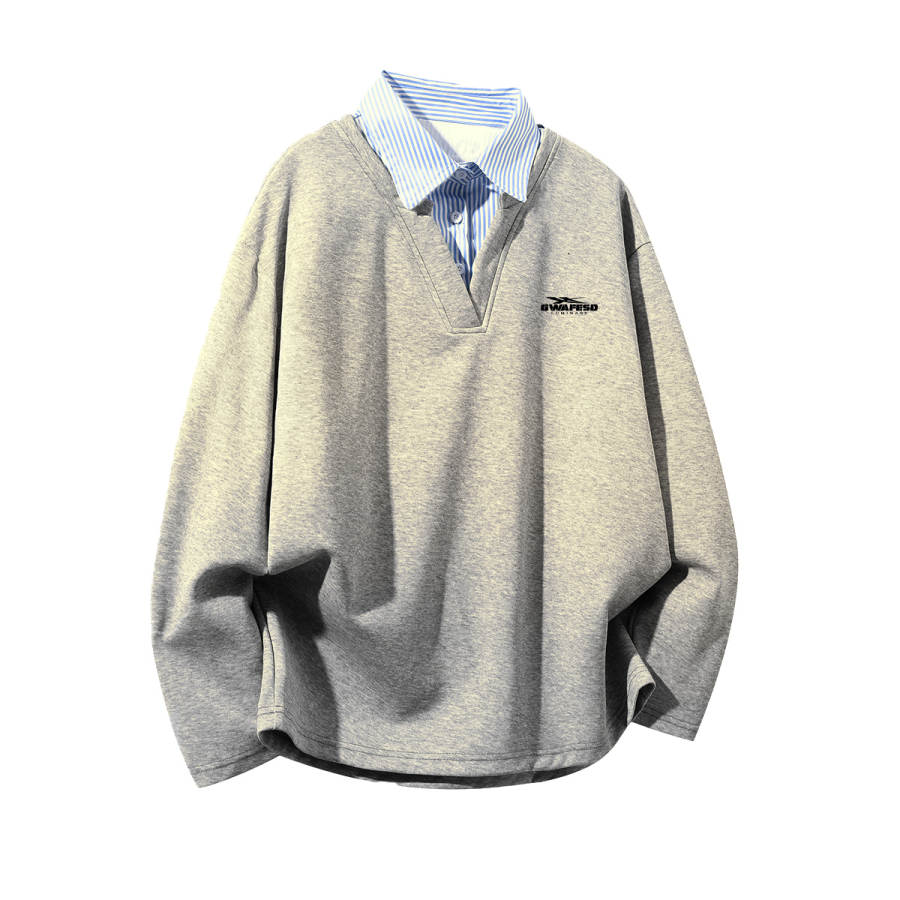 GWAF Sweatshirts Unisex Polo Collar Moderate Regular