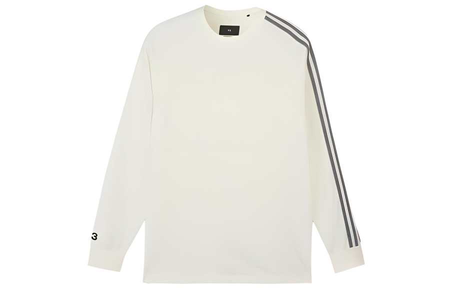 Y-3 Y 3 3 Stripes Long Sleeved T Shirt