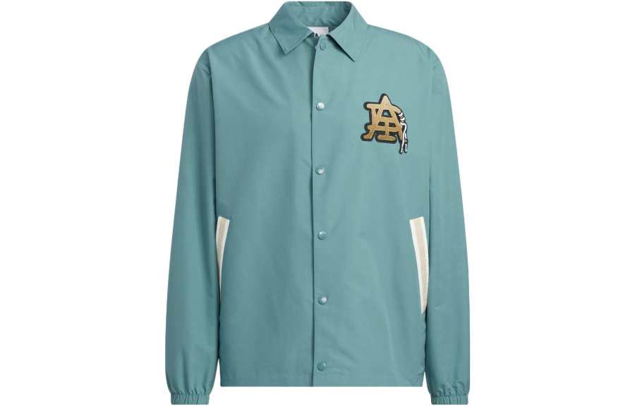 Adidas Originals Jackets Men's Green Lapel Moderate Other