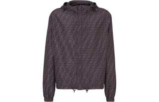 FENDI Jacket Men's Black Gray Color