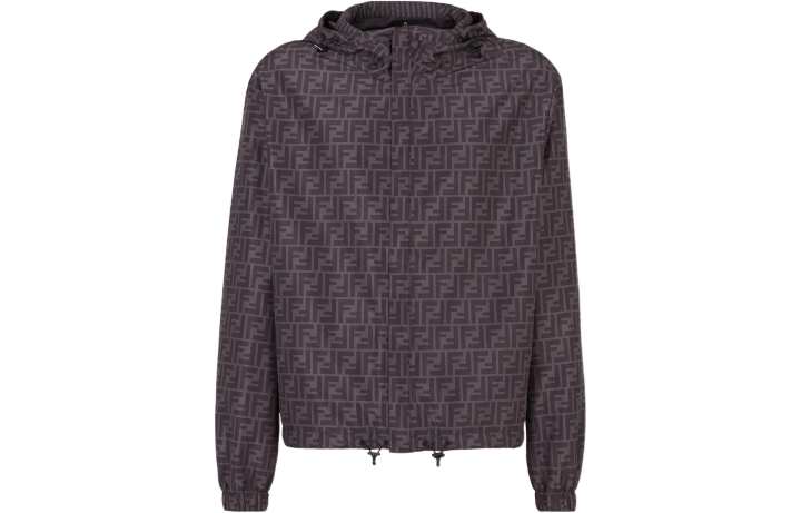 FENDI FENDI Jacket Men's Black Gray Color