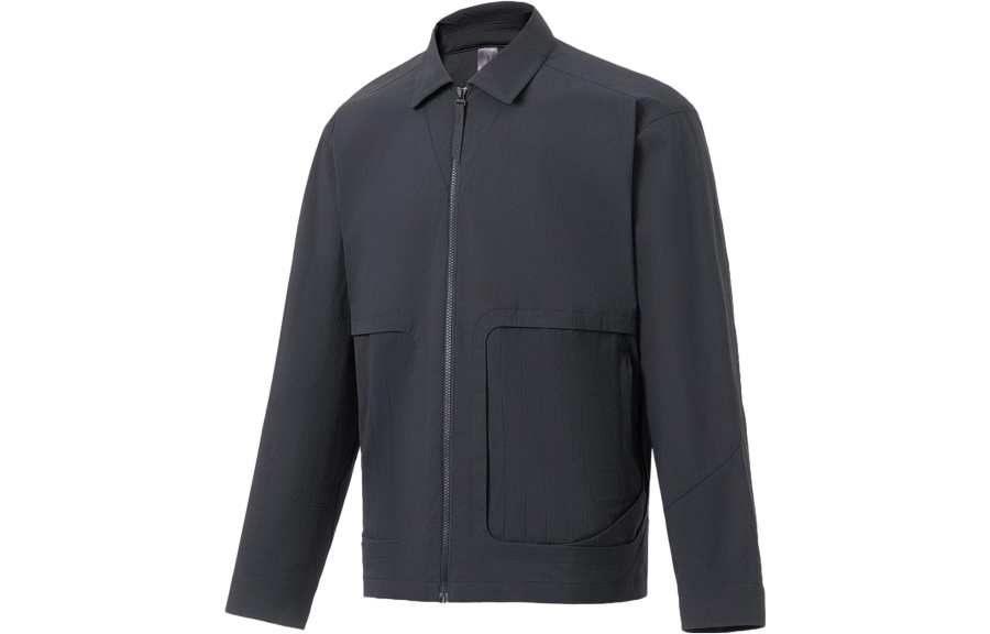 Li-Ning Li Ning X Jackie Chan Kung Fu Collection Jackets Men's Charcoal Black Crew Neck Moderate Other