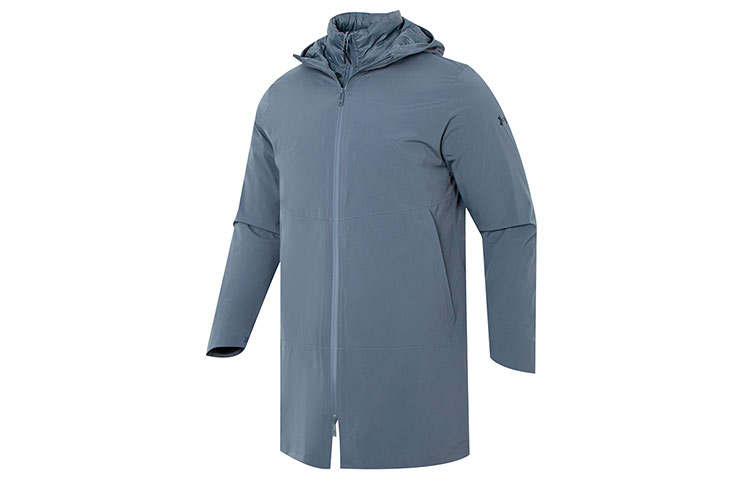 Under Armour Jackets Men's Concrete Gray Hooded Moderate Other