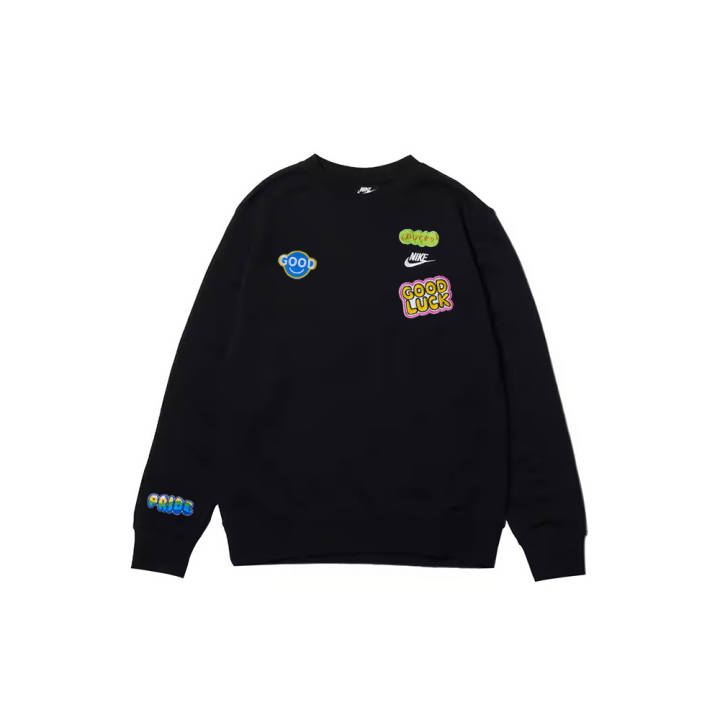 Nike Nike Sweatshirts Men's Black Crew Neck Moderate Regular