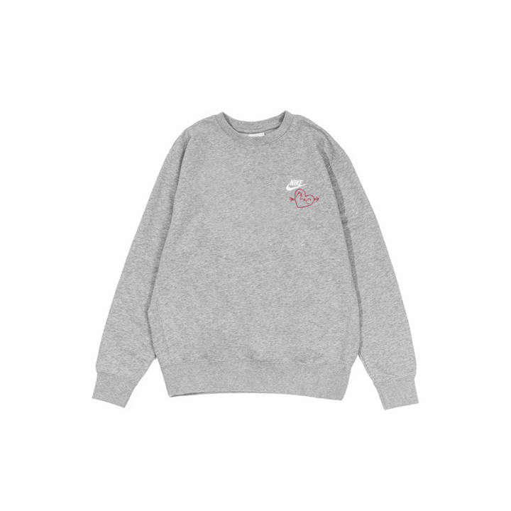 Nike Nike Sweatshirts Men's Gray Crew Neck Moderate Regular