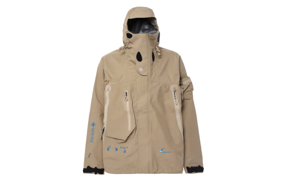 Nike Nike X OFF WHITE Nike X Off White Jackets Unisex Khaki Hooded Moderate Workwear