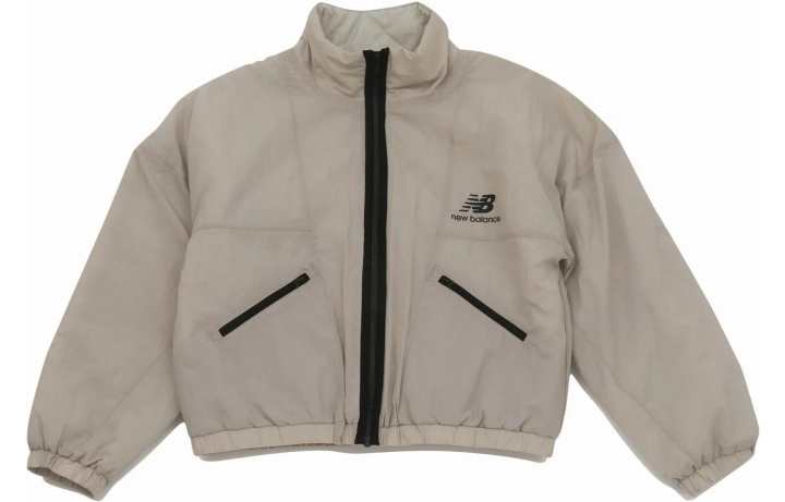 New Balance New Balance Jackets Unisex Ecru Stand Collar Moderate Other
