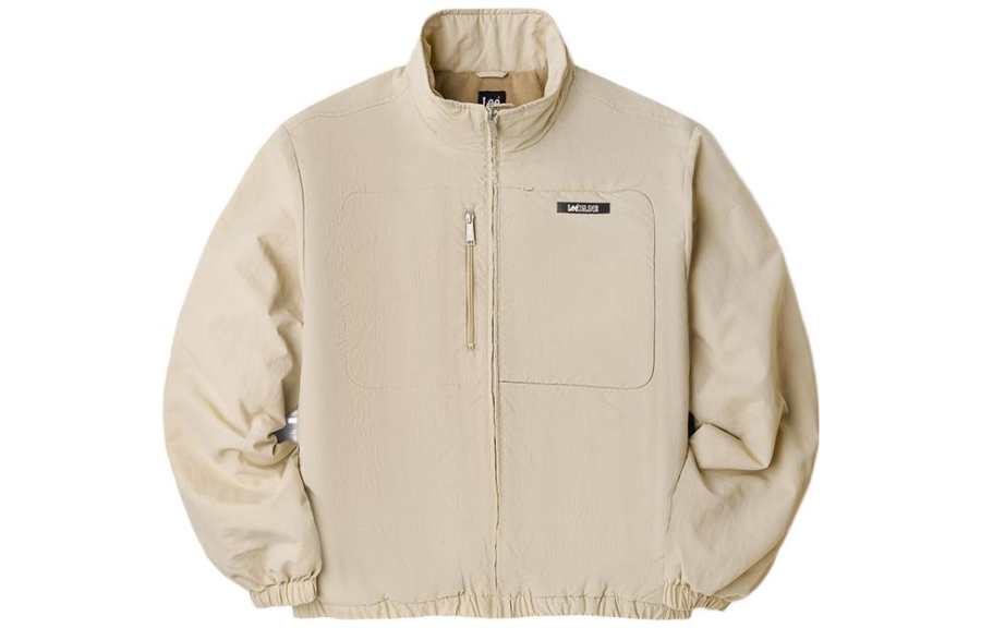 Lee Lee Jackets Men's Ecru Stand Collar Moderate Other