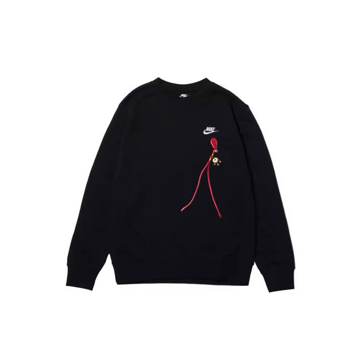 Nike Nike Sweatshirts Men's Black Crew Neck Moderate Regular