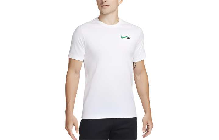 Nike Nike T Shirts Men's White Crew Neck Moderate Straight Fit