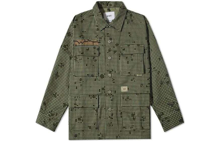 WTAPS WTAPS Jackets Men's Olive Green Lapel Moderate Other