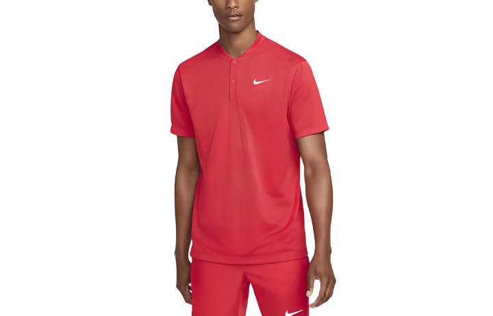 Nike Nike Polo Shirts Men's Red Polo Collar Moderate Straight Fit