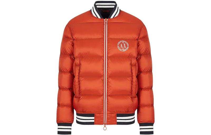 ARMANI EXCHANGE ARMANI EXCHANGE Jackets Men's Red Brown Baseball Collar Moderate Other