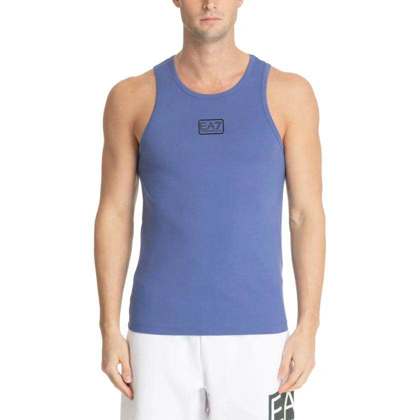 EMPORIO ARMANI EA7 Tank Top Men's Blue