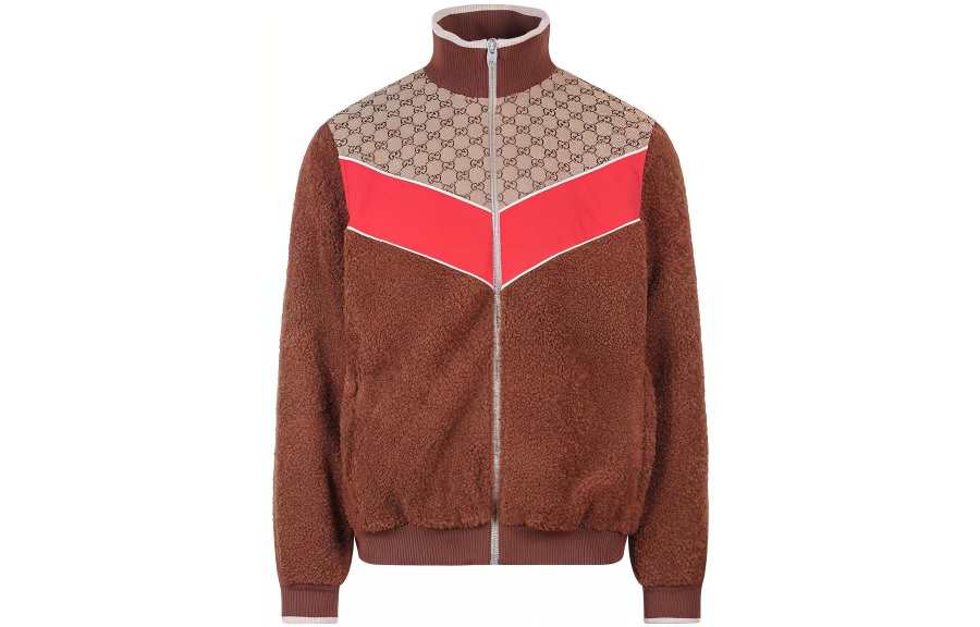 GUCCI GUCCI Gg Monogram Pattern Zip Up Jacket