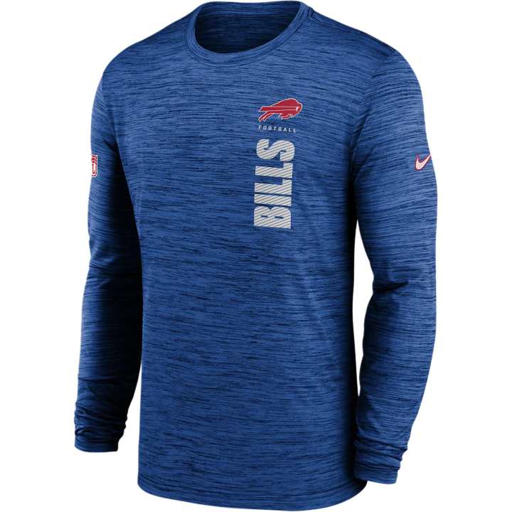 Nike Nike Buffalo Bills Sideline Velocity Men's Nike Dri FIT Nfl Long Sleeve T Shirt