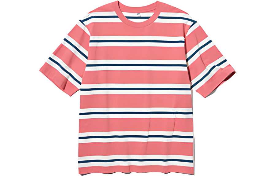 UNIQLO T Shirt Men's Peach Pink