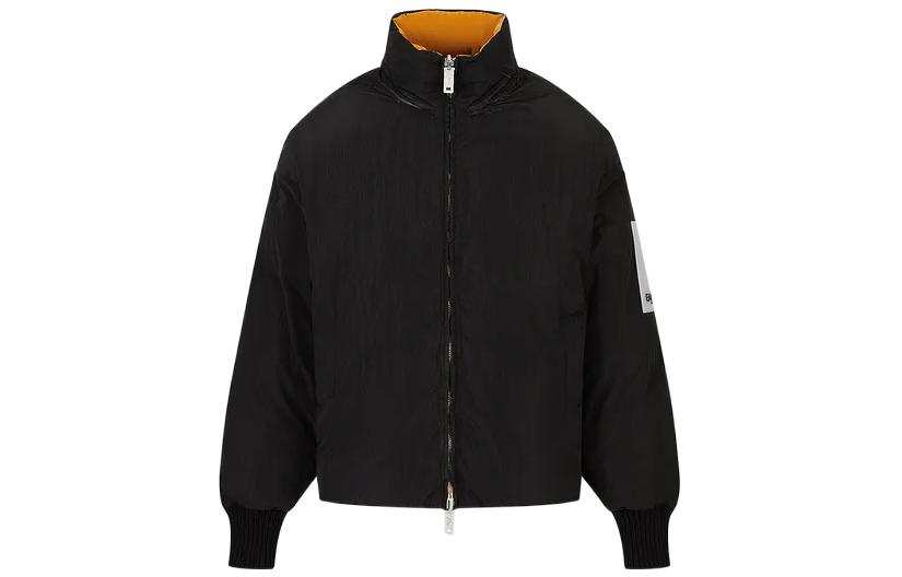 EMPORIO ARMANI Jackets Men's Black Stand Collar Moderate Other