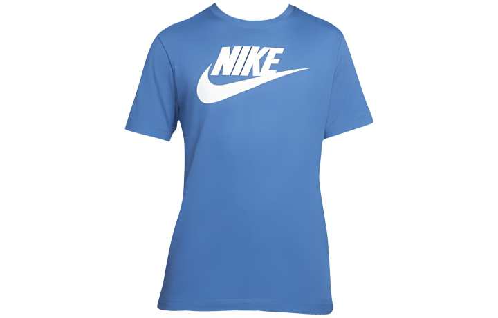 Nike Nike T Shirts Men's Blue Crew Neck Moderate Straight Fit