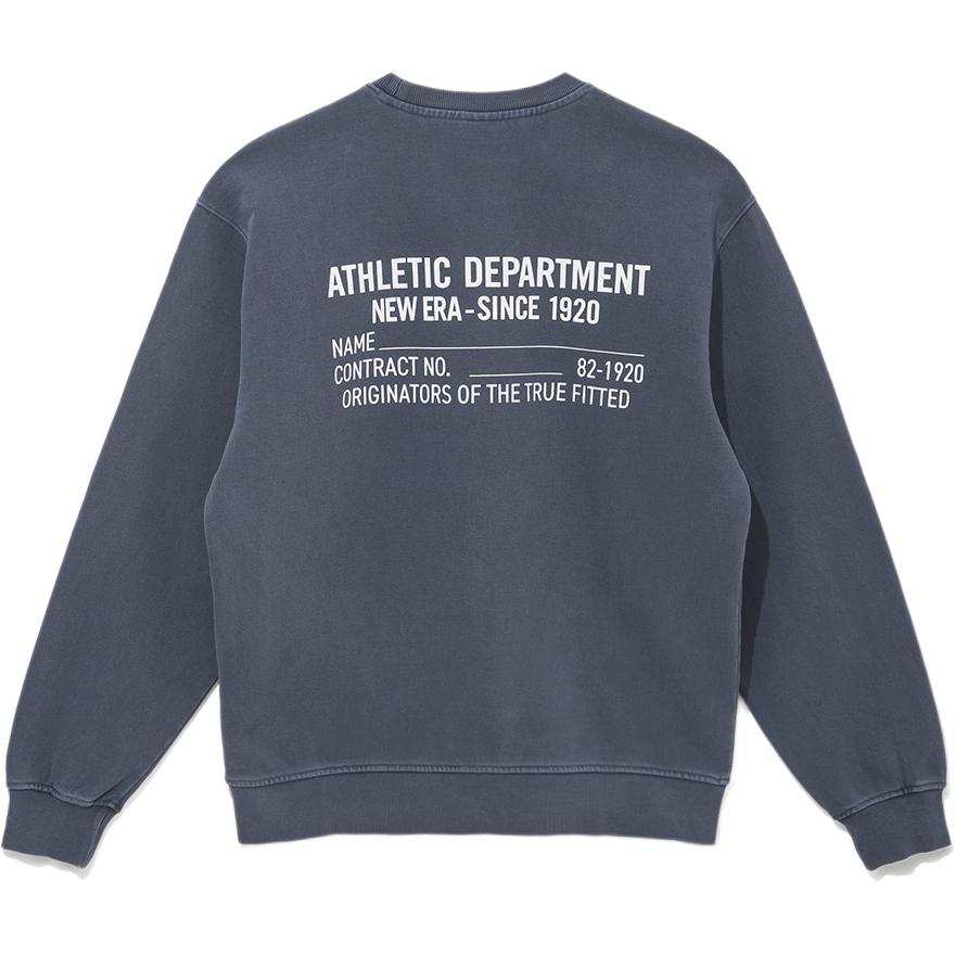 New Era Sweatshirts Unisex Gray Blue Crew Neck Moderate