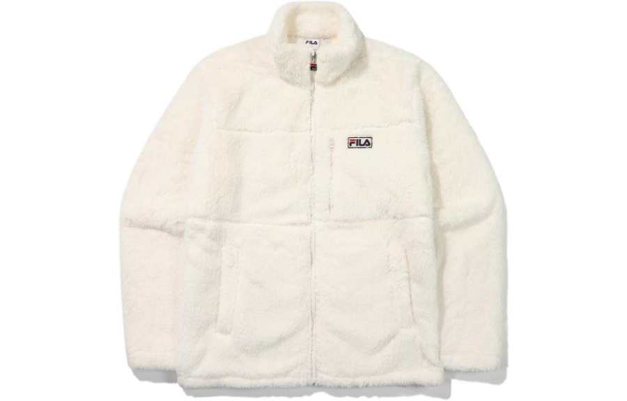 FILA Jackets Unisex Cream Stand Collar Moderate Other
