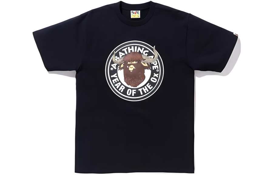 A BATHING APE T Shirts Men's Crew Neck Moderate Straight Fit