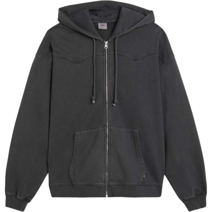 Levis Sweatshirts Men's Gray Hooded Moderate Cardigan