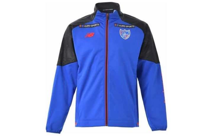 New Balance New Balance Jackets Men's Blue Stand Collar Moderate Straight Fit