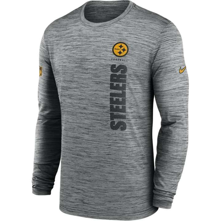 Nike Nike Pittsburgh Steelers Sideline Velocity Men's Nike Dri FIT Nfl Long Sleeve T Shirt