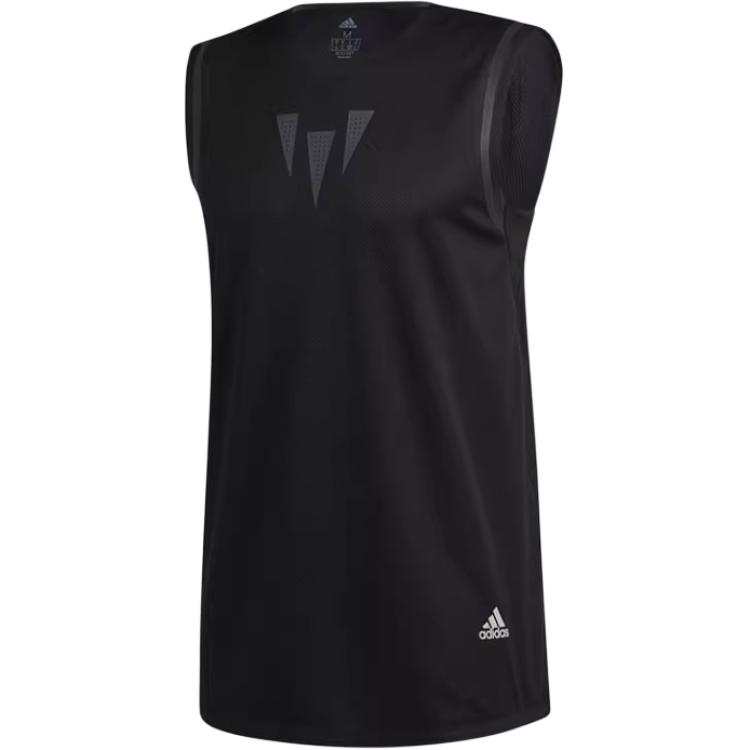 Adidas Adidas Tank Tops Men's Black Crew Neck Moderate Straight Fit