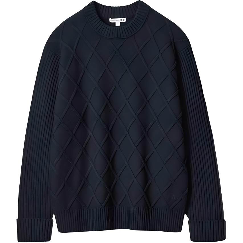 UNIQLO X JW Anderson JWANDERSON Knitwear Unisex 69 Navy Blue Crew Neck Moderate Other