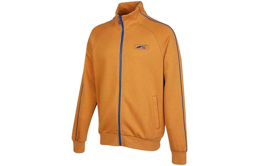 PUMA PUMA Jackets Men's Khaki Stand Collar Moderate Pilot