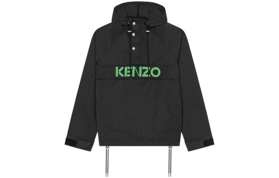 KENZO KENZO Logo Printed Drawstring Hoodie