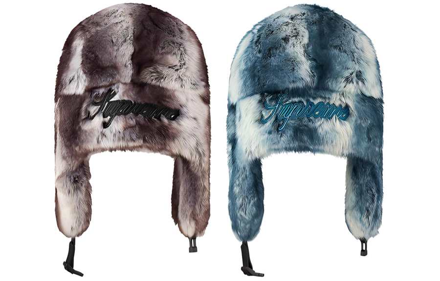 Supreme Supreme Faux Fur Hats & Caps Unisex Blue Green/Brown