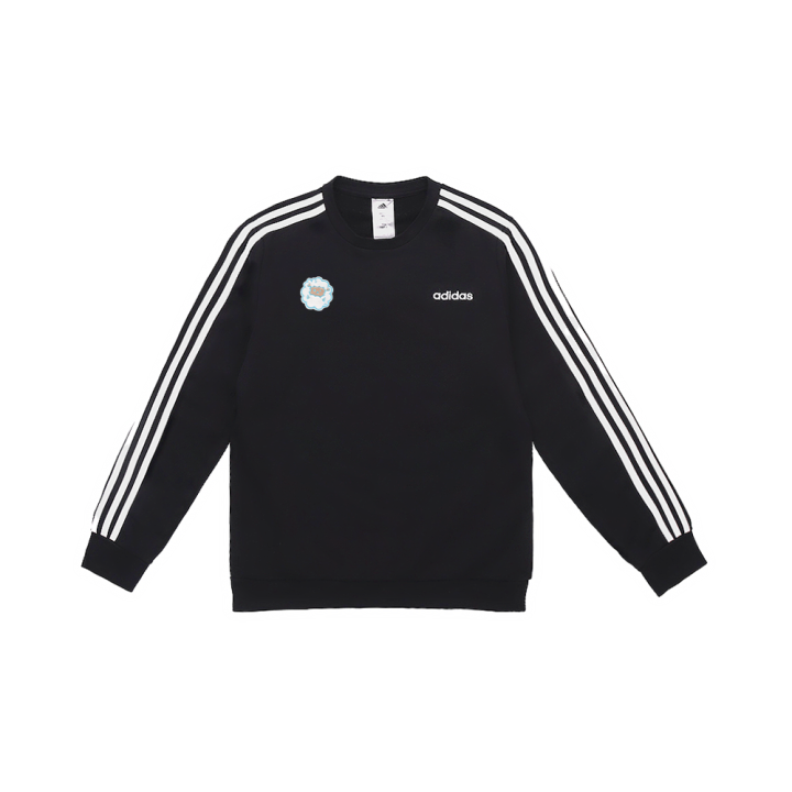 Adidas Adidas Sweatshirts Men's Black Crew Neck Moderate