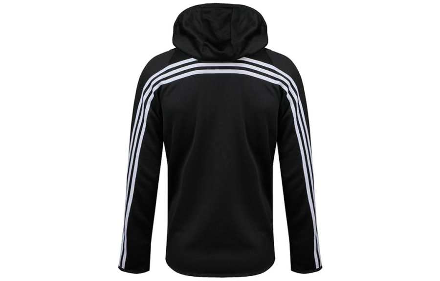 Adidas Adidas 3 Stripes Jackets Men's Black Hooded Moderate Other