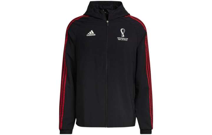Adidas Adidas Jackets Men's Black Hooded Non Detachable Moderate Other