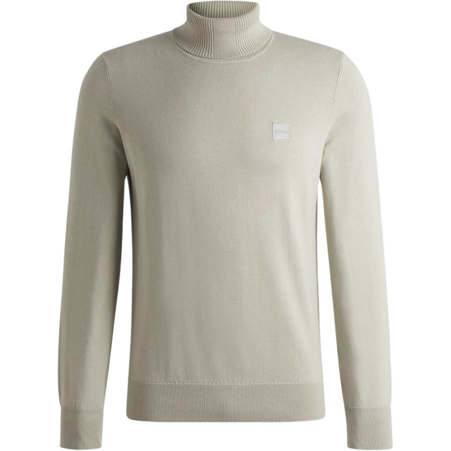 HUGO BOSS Hugo Boss Akiro roll-neck logo-patch sweater