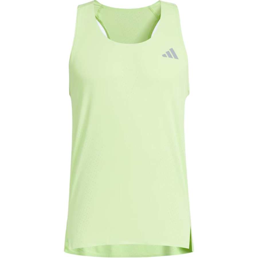 Adidas Adidas Running Tank Top Unisex Pulse Sour Orange Green/Dark Silver Gray