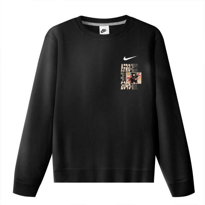 Nike Nike Sweatshirts Unisex Black Crew Neck Moderate Regular