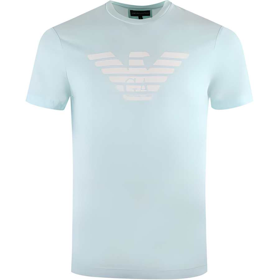 EMPORIO ARMANI T Shirt Men's Cyan