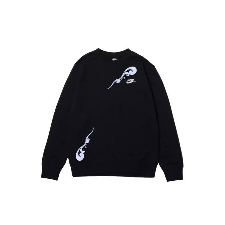 Nike Nike Sweatshirts Men's Black Crew Neck Moderate Regular