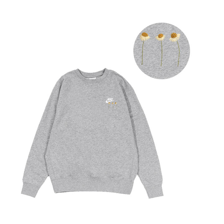 Nike Nike Sweatshirts Men's Gray Crew Neck Moderate