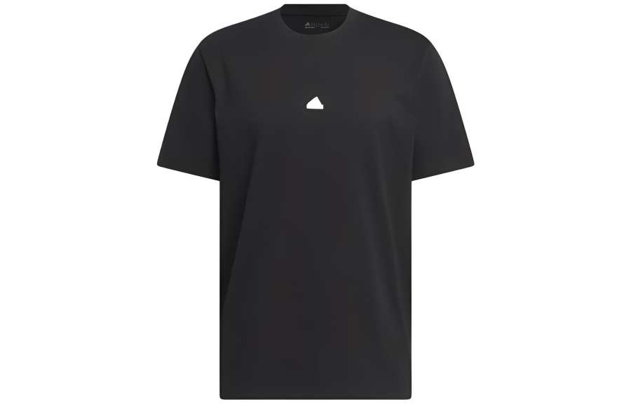 Adidas Adidas T Shirts Men's Black Crew Neck Moderate Straight Fit
