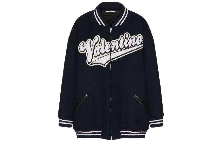 Valentino Zip Up Long Sleeved Bomber Jacket