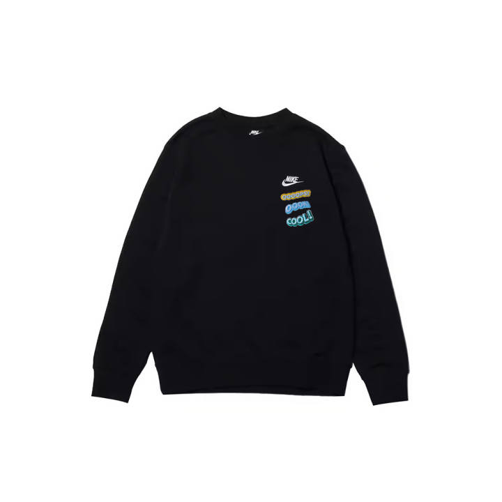 Nike Nike Sweatshirts Men's Black Crew Neck Moderate Regular