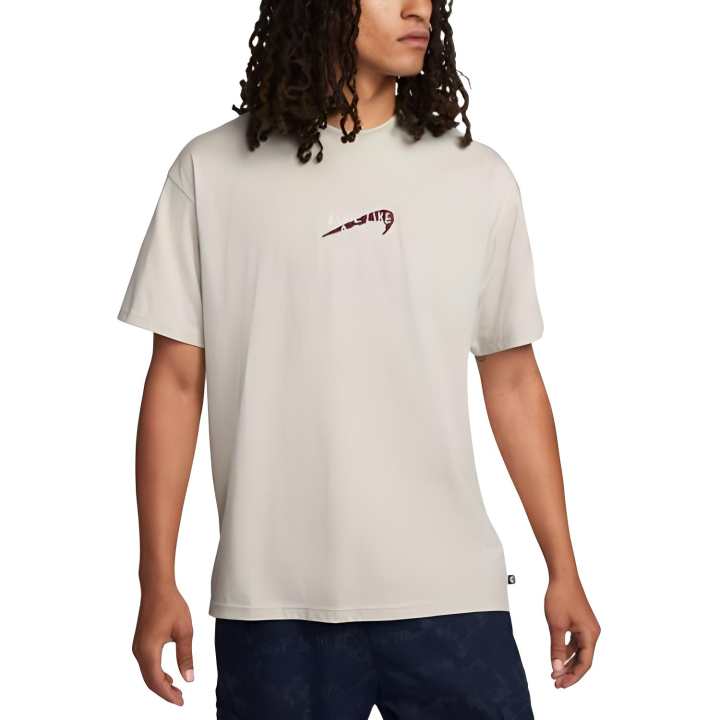 Nike Nike T Shirts Men's White Crew Neck Moderate Straight Fit