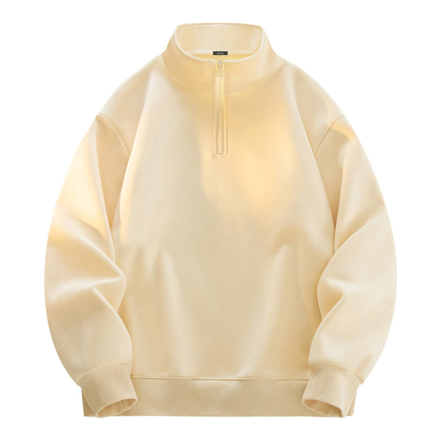 MINISO Sweatshirts Unisex Stand Collar Moderate Heavyweight